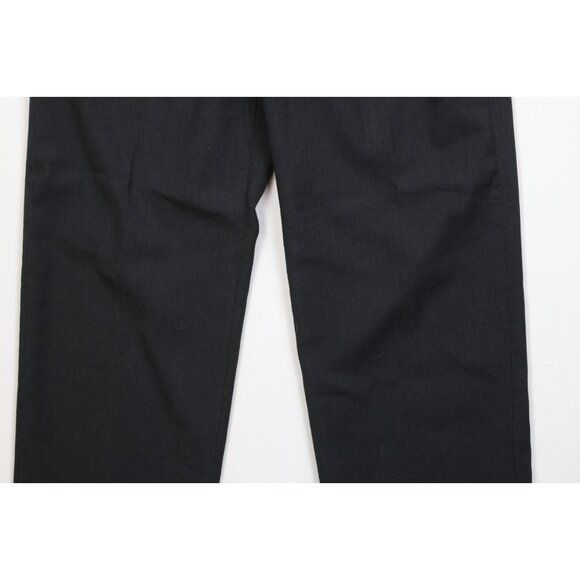 Vintage 90s Streetwear Mens 30x30 Faded Worsted Wool Blend Knit Wide Leg Pants - Picture 4 of 13